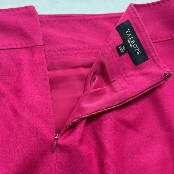 Talbots Petites Fuschia Pink Wool Mini Skirt Womens Size 12 Petite - Picture 3 of 8